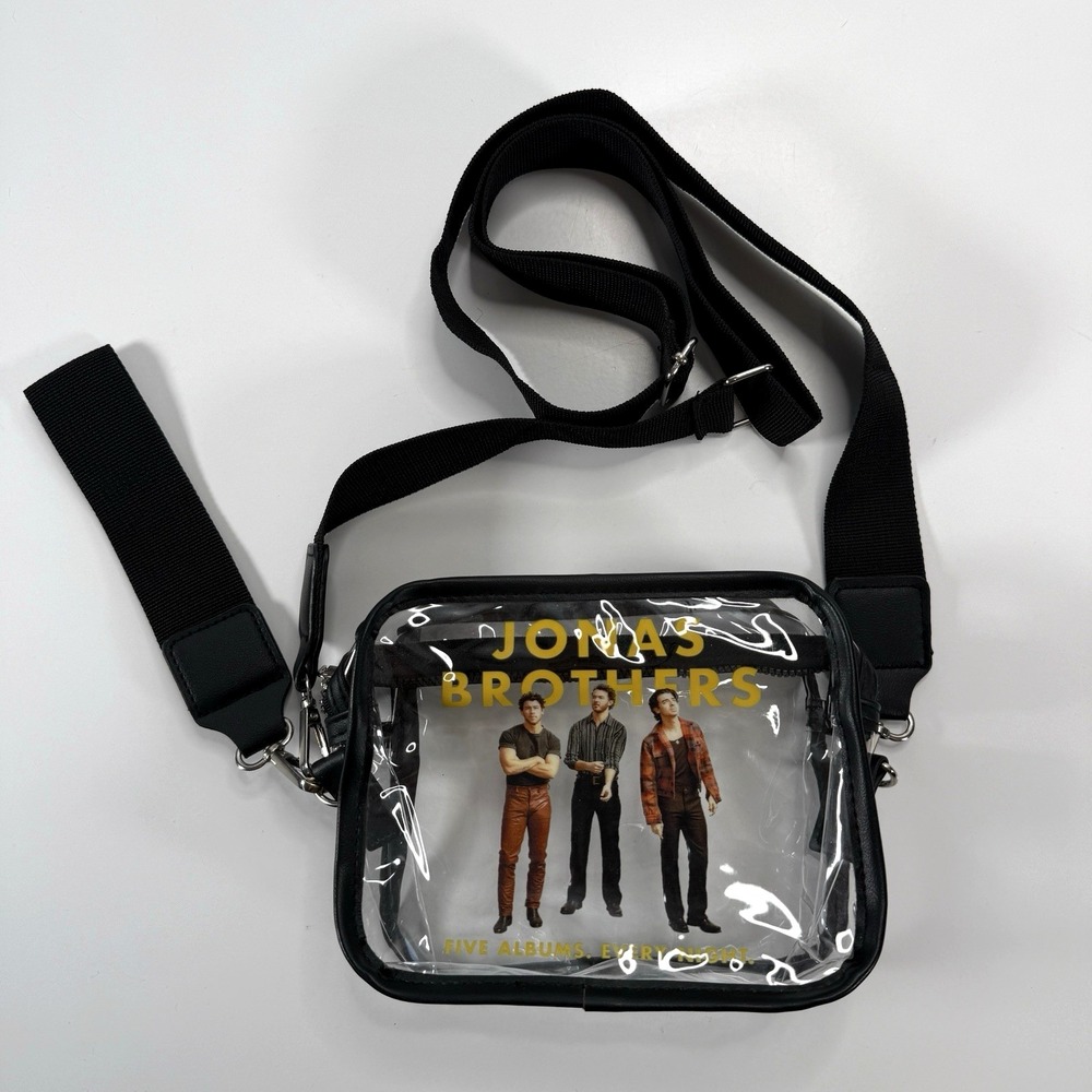 JONAS BROTHERS Five‎ Albums Every Night Clear Crossbody/Hand Bag VIP Exclusive